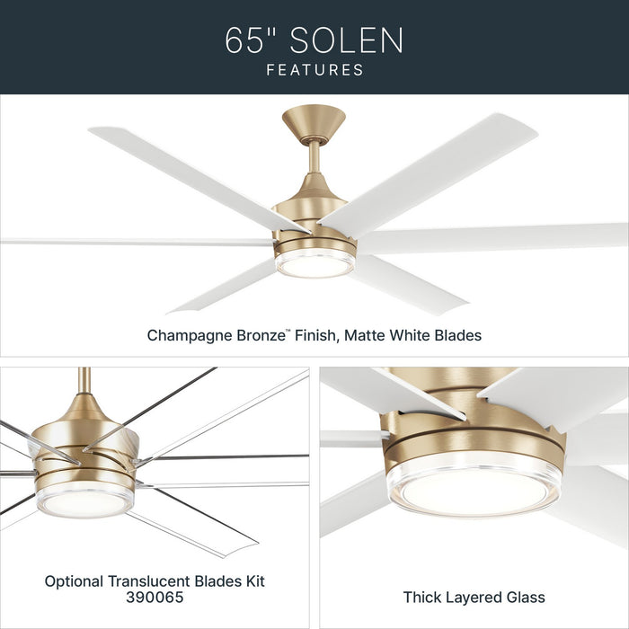 Kichler - 310065-CPZ - 65" Ceiling Fan - Solen - Champagne Bronze