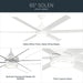 Kichler - 310065-MWH - 65" Ceiling Fan - Solen - Matte White