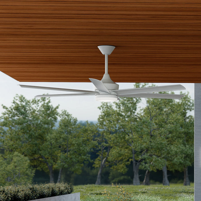 Kichler - 310065-MWH - 65" Ceiling Fan - Solen - Matte White