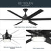 Kichler - 310065-BK - 65" Ceiling Fan - Solen - Matte Black