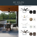Kichler - 310065-BK - 65" Ceiling Fan - Solen - Matte Black