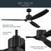 Kichler - 300360-BK - 60" Ceiling Fan - Calyx - Matte Black