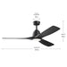 Kichler - 300054-BK - 54" Ceiling Fan - Volos II - Matte Black
