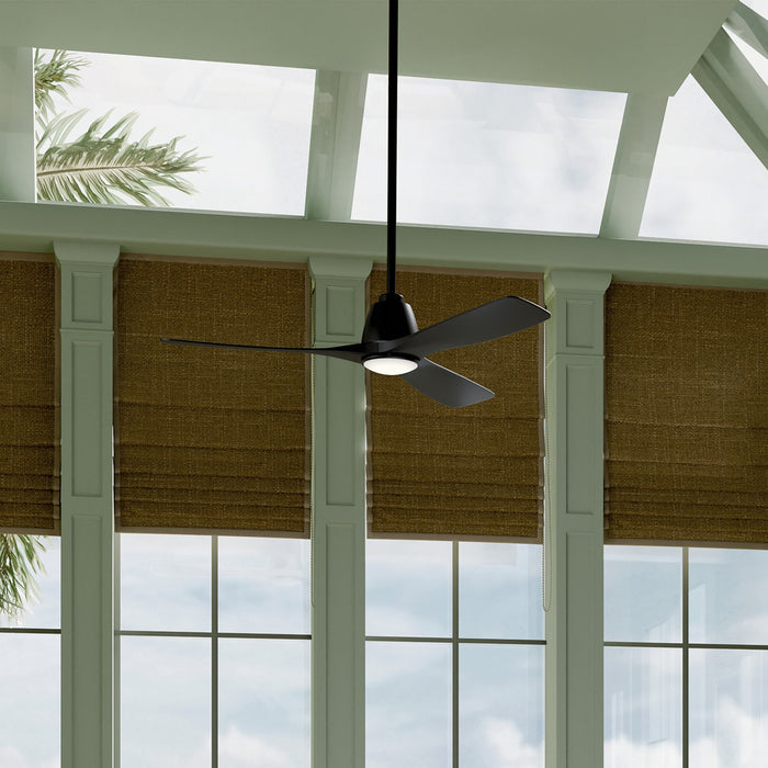 Kichler - 300054-BK - 54" Ceiling Fan - Volos II - Matte Black