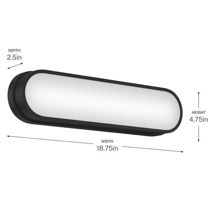Kichler - 55246BKLED - LED Bath Bar - Daines - Black