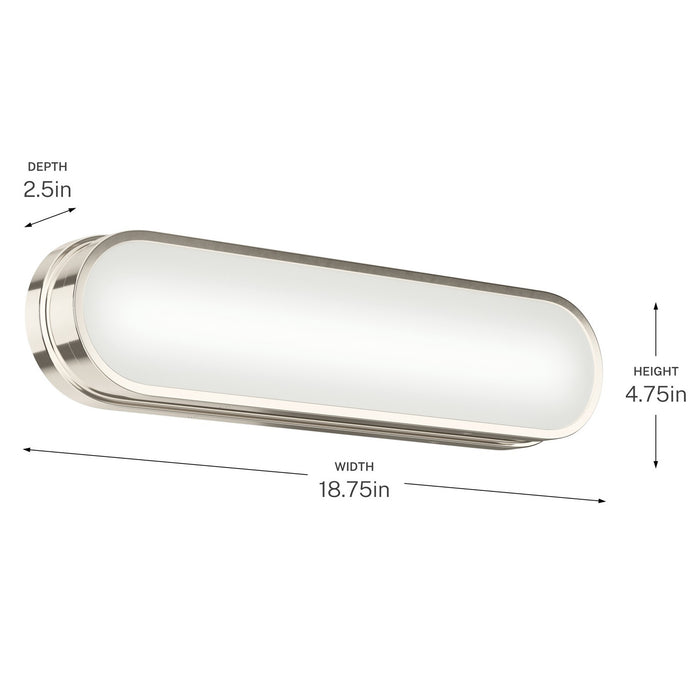 Kichler - 55246PNLED - LED Bath Bar - Daines - Polished Nickel
