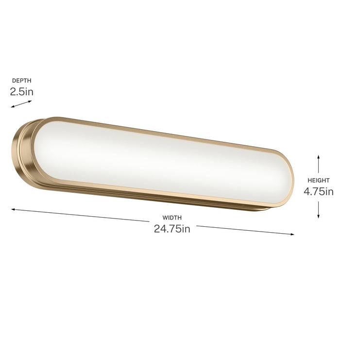 Kichler - 55247CPZLED - LED Bath Bar - Daines - Champagne Bronze