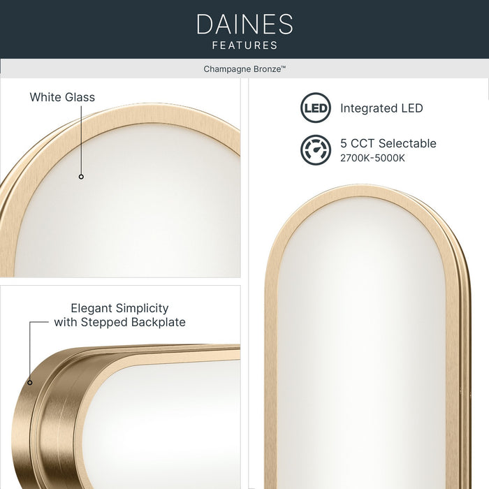 Kichler - 55247CPZLED - LED Bath Bar - Daines - Champagne Bronze