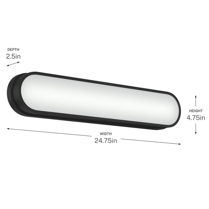 Kichler - 55247BKLED - LED Bath Bar - Daines - Black