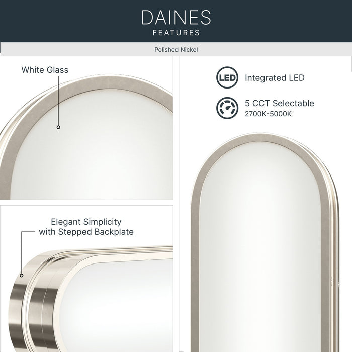 Kichler - 55247PNLED - LED Bath Bar - Daines - Polished Nickel