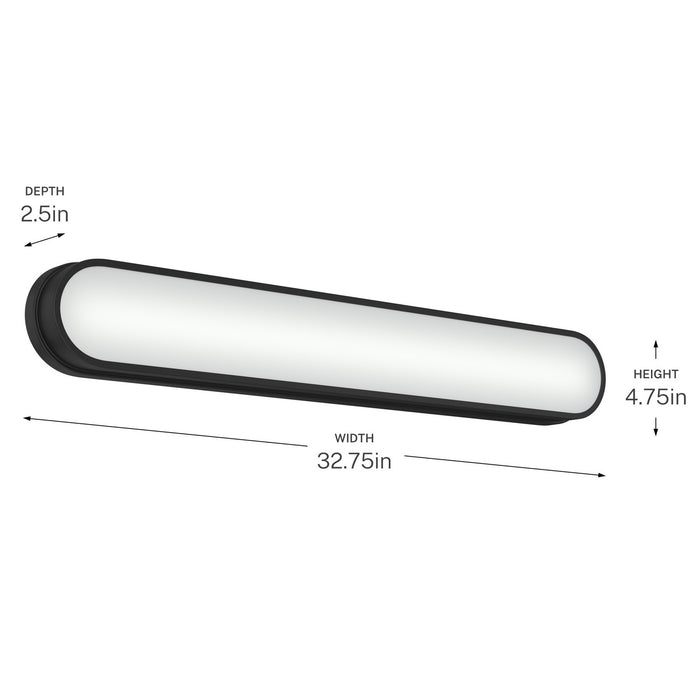 Kichler - 55248BKLED - LED Bath Bar - Daines - Black