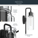 Kichler - 55250BK - One Light Wall Sconce - Niccol - Black