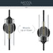 Kichler - 55250BK - One Light Wall Sconce - Niccol - Black