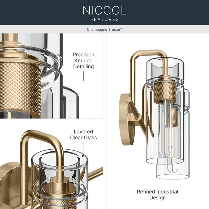 Kichler - 55251CPZ - Two Light Bath - Niccol - Champagne Bronze