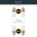 Kichler - 55251CPZ - Two Light Bath - Niccol - Champagne Bronze