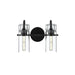 Kichler - 55251BK - Two Light Bath - Niccol - Black