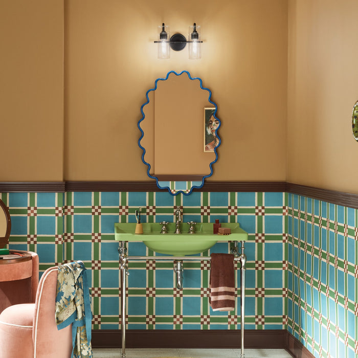 Kichler - 55251BK - Two Light Bath - Niccol - Black