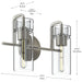 Kichler - 55251NI - Two Light Bath - Niccol - Brushed Nickel