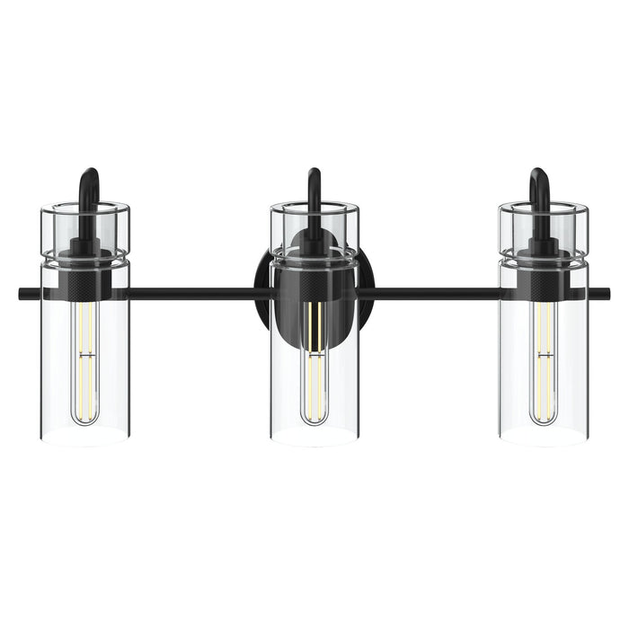 Kichler - 55252BK - Three Light Bath - Niccol - Black