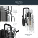 Kichler - 55252BK - Three Light Bath - Niccol - Black