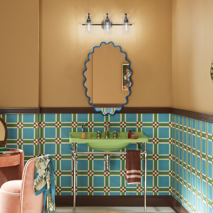 Kichler - 55252BK - Three Light Bath - Niccol - Black