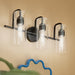 Kichler - 55252BK - Three Light Bath - Niccol - Black