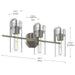 Kichler - 55252NI - Three Light Bath - Niccol - Brushed Nickel