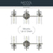 Kichler - 55252NI - Three Light Bath - Niccol - Brushed Nickel