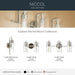 Kichler - 55252PN - Three Light Bath - Niccol - Polished Nickel