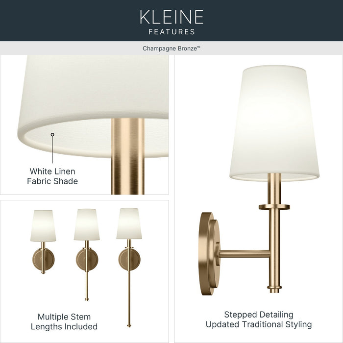 Kichler - 52808CPZ - One Light Wall Sconce - Kleine - Champagne Bronze