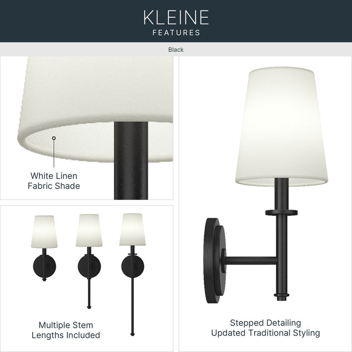 Kichler - 52808BK - One Light Wall Sconce - Kleine - Black