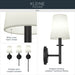 Kichler - 52808BK - One Light Wall Sconce - Kleine - Black