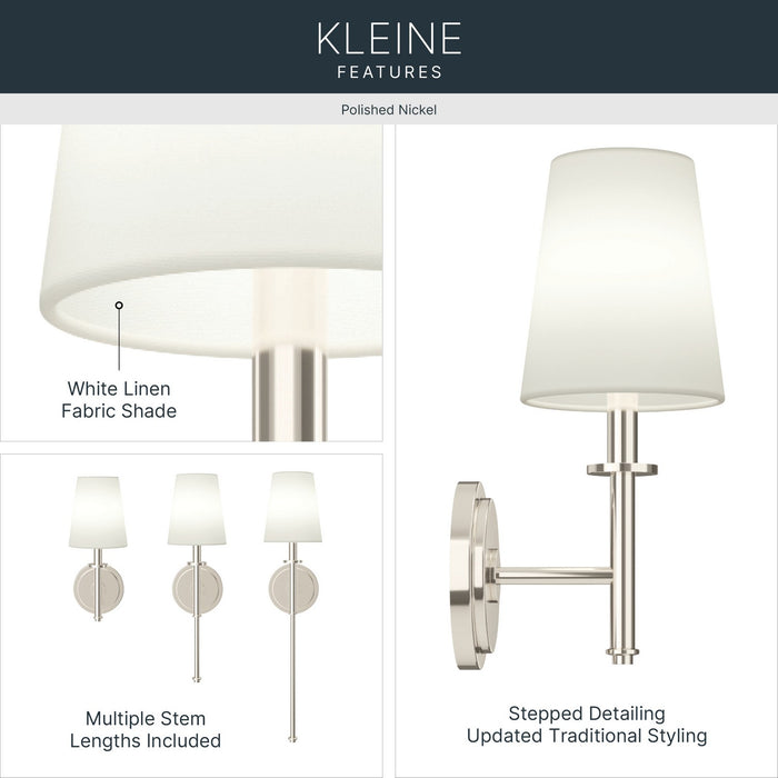 Kichler - 52808PN - One Light Wall Sconce - Kleine - Polished Nickel
