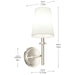 Kichler - 52808PN - One Light Wall Sconce - Kleine - Polished Nickel