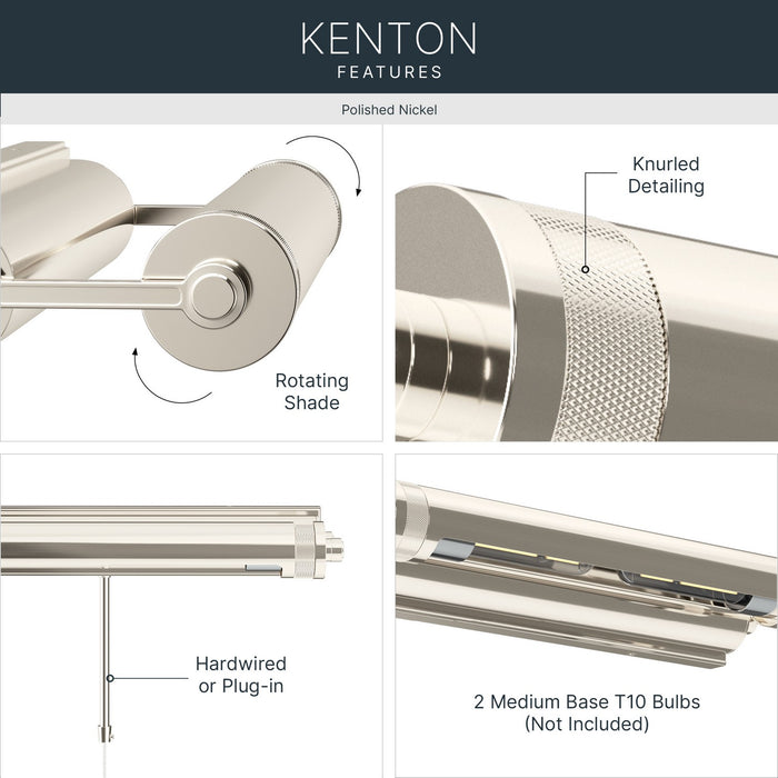 Kichler - 52814PN - LED Picture Light - Kenton - Polished Nickel