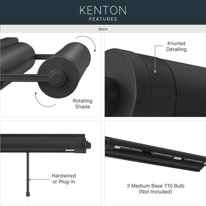 Kichler - 52816BK - LED Picture Light - Kenton - Black