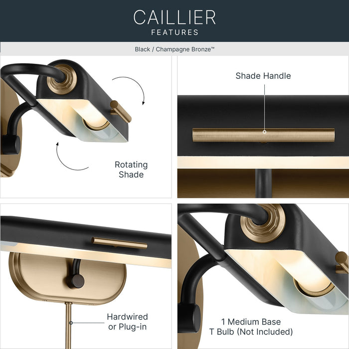 Kichler - 52819BK - LED Picture Light - Caillier - Black