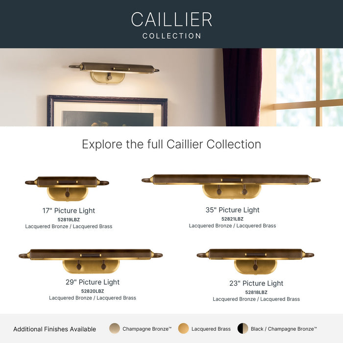 Kichler - 52819LBZ - LED Picture Light - Caillier - Lacquered Bronze