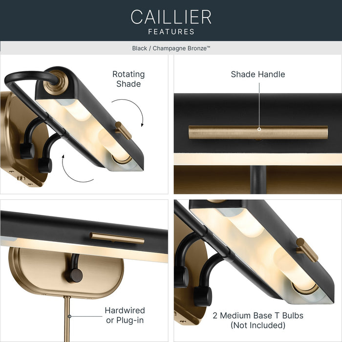 Kichler - 52820BK - LED Picture Light - Caillier - Black