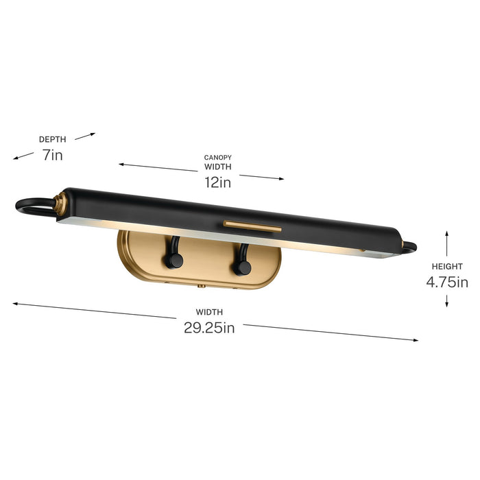 Kichler - 52820BK - LED Picture Light - Caillier - Black