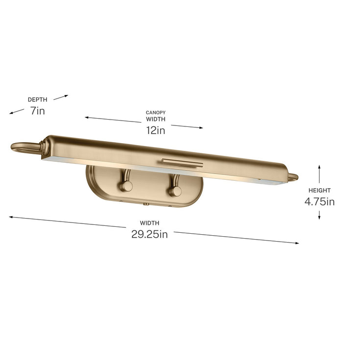 Kichler - 52820CPZ - LED Picture Light - Caillier - Champagne Bronze