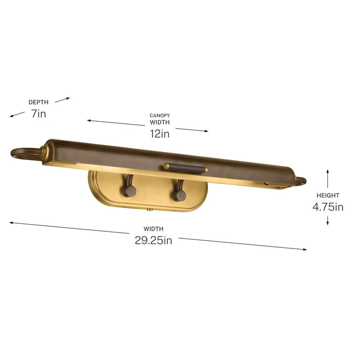 Kichler - 52820LBZ - LED Picture Light - Caillier - Lacquered Bronze