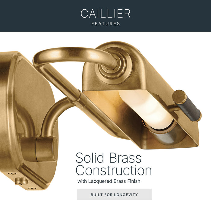 Kichler - 52820LBR - LED Picture Light - Caillier - Lacquered Brass