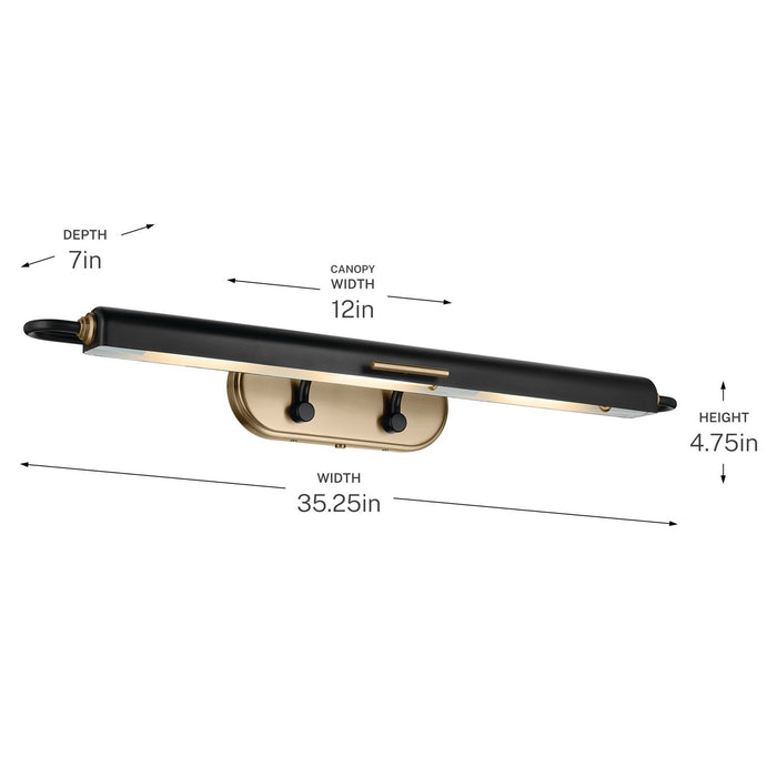 Kichler - 52821BK - LED Picture Light - Caillier - Black