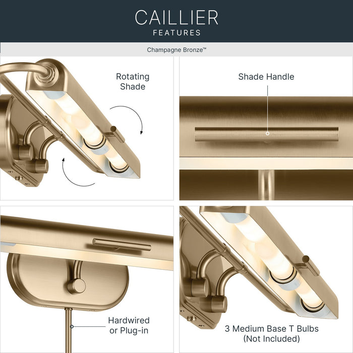 Kichler - 52821CPZ - LED Picture Light - Caillier - Champagne Bronze
