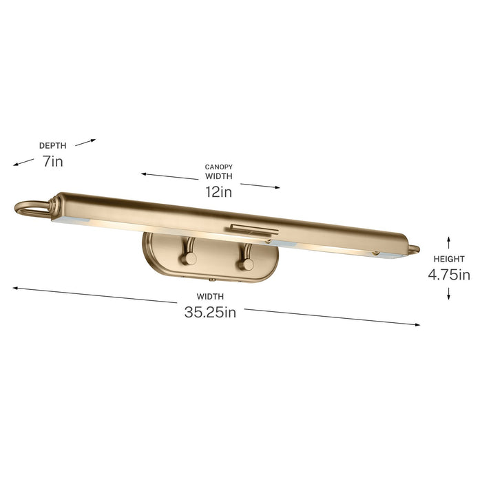 Kichler - 52821CPZ - LED Picture Light - Caillier - Champagne Bronze