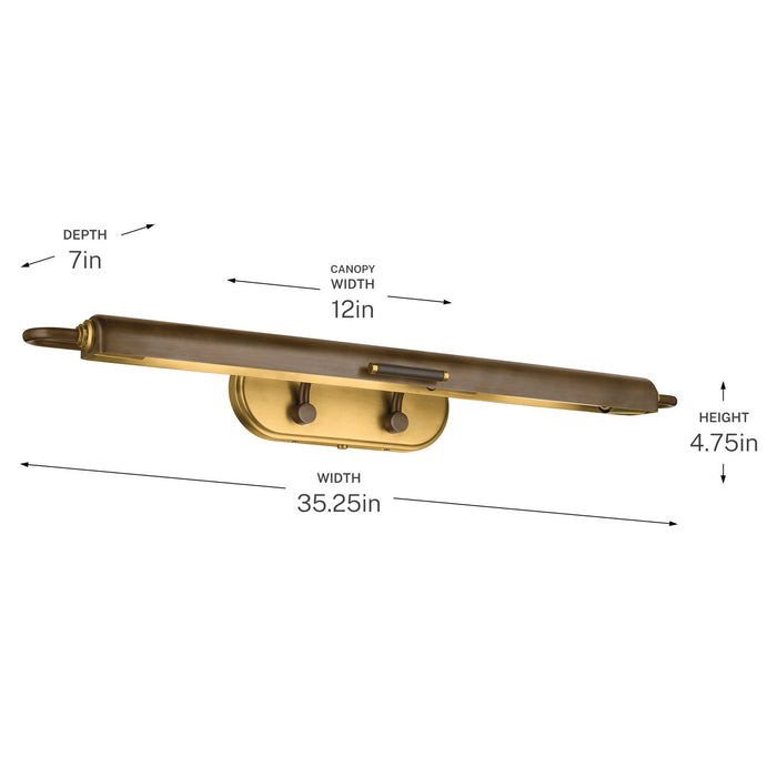 Kichler - 52821LBZ - LED Picture Light - Caillier - Lacquered Bronze