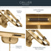 Kichler - 52821LBR - LED Picture Light - Caillier - Lacquered Brass