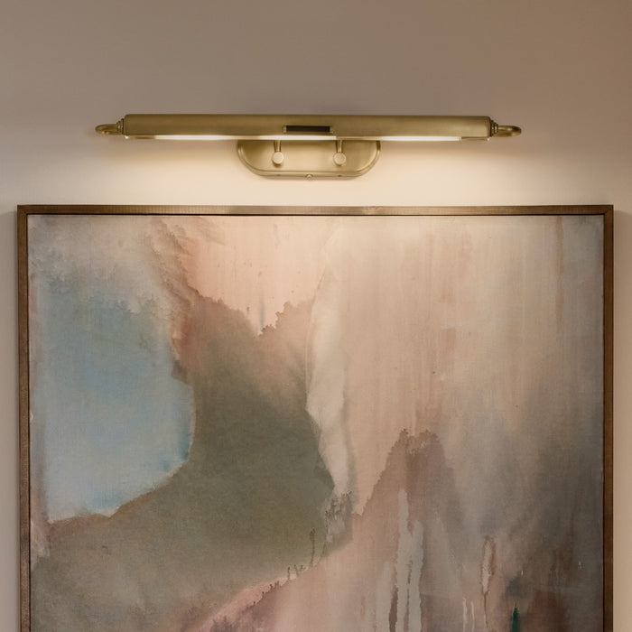 Kichler - 52821LBR - LED Picture Light - Caillier - Lacquered Brass