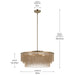 Kichler - 52823CPZ - Four Light Chandelier - Khaite - Champagne Bronze